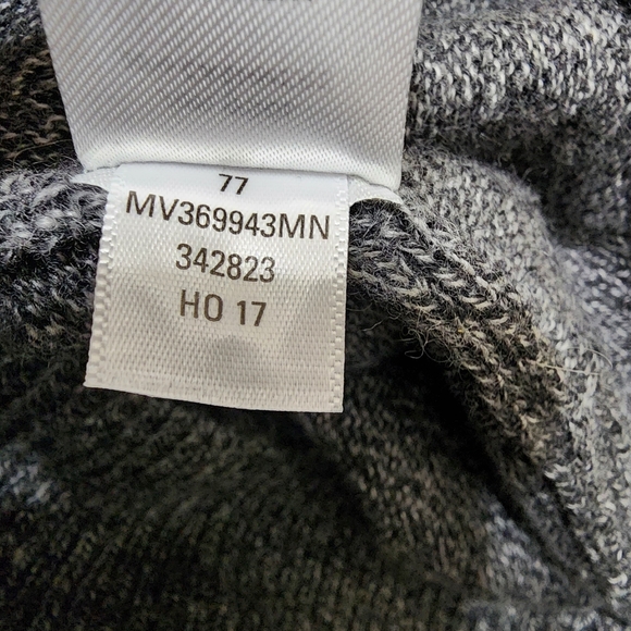 Nordstrom Men’s Shop Wool Cashmere Fair Isle Sweater Gray Black XL - Picture 12 of 15